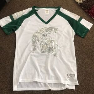Victoria Secret Pink MSU Jersey